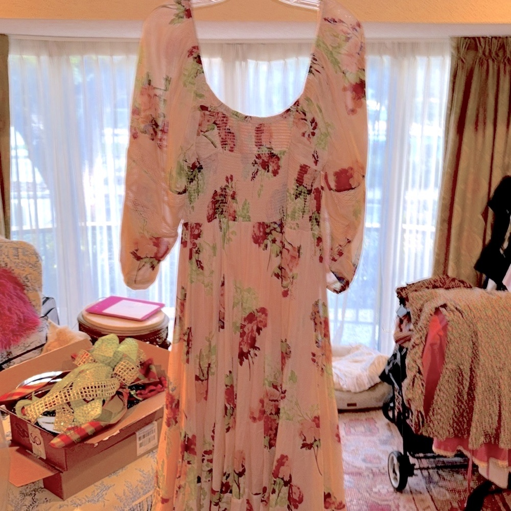 Free People Floral Pink Dress - Picture 2 of 2